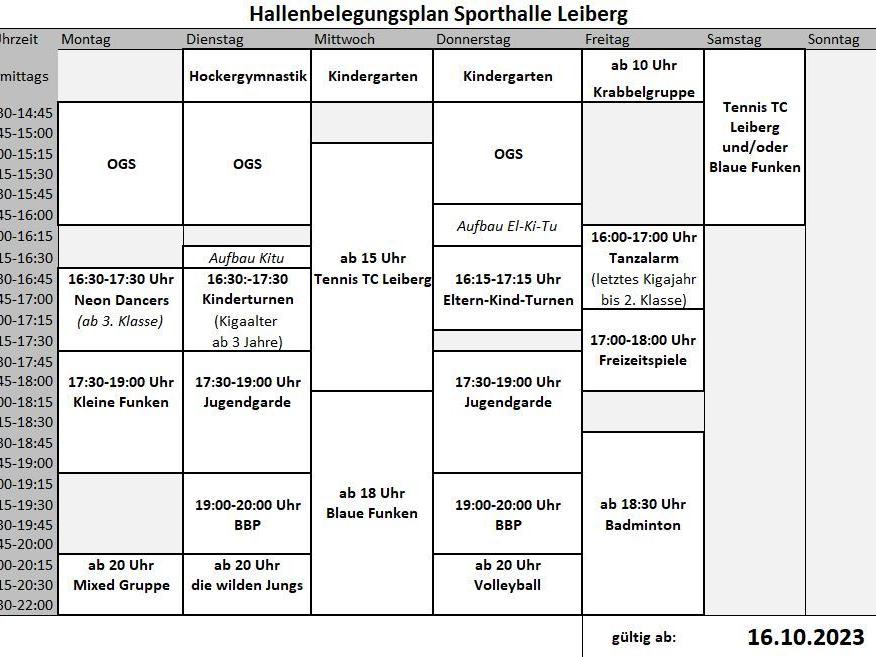 Hallenbelegungsplan Winter 23 24